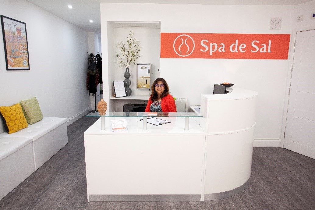 Reception area at Spa de Sal.