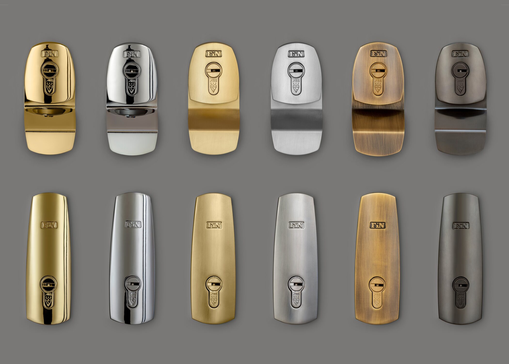 Range of Finport lock finishes.